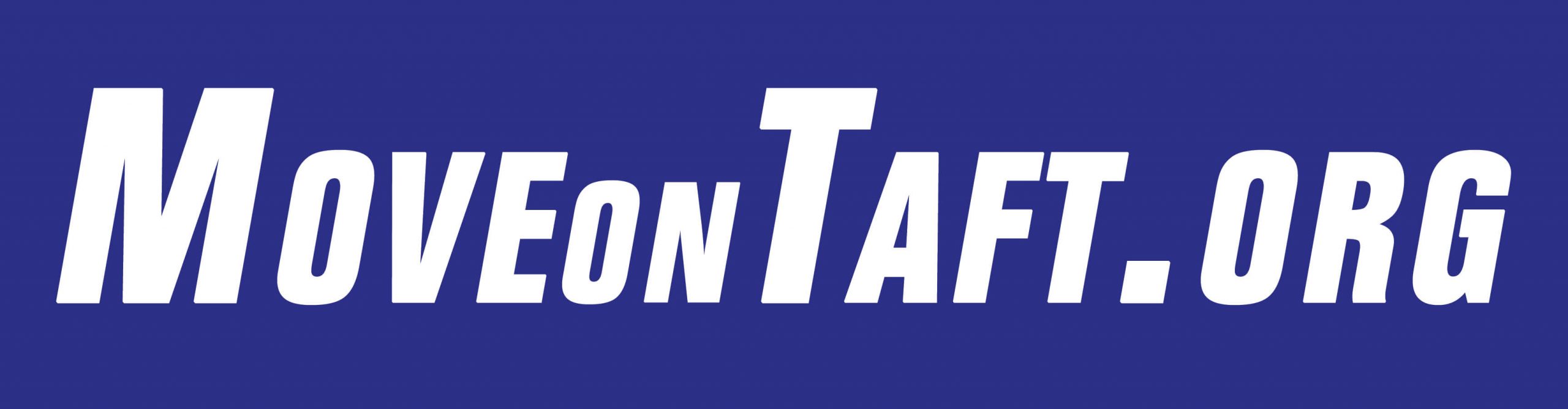 2005 Move On Taft moveonetaft.org Bumper Sticker