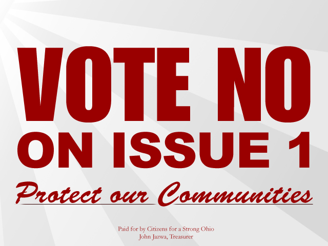 2006 Vote No On Issue 1 Yard Sign